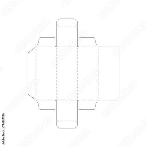 Lip Balm Box, Lip Box, Lip Balm Vector, Lip Balm Box Packaging, Packaging Die Line, Box Outline, Vector Illustration Background