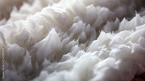 White fibers with pores of 1 micrometer UHD Wallpaper