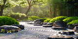 Peaceful Zen Garden Landscape