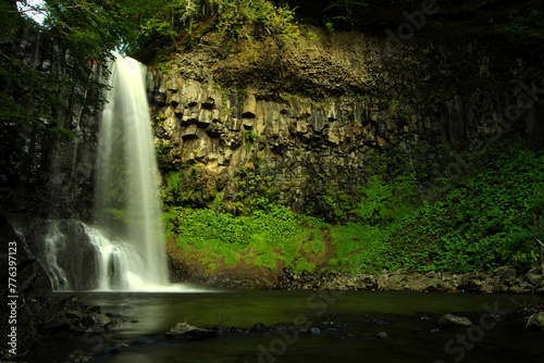 waterfall in the park, Entraigues France.