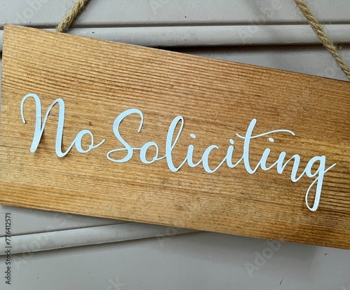 Wallpaper Mural No Soliciting Wood Sign Handmade Torontodigital.ca