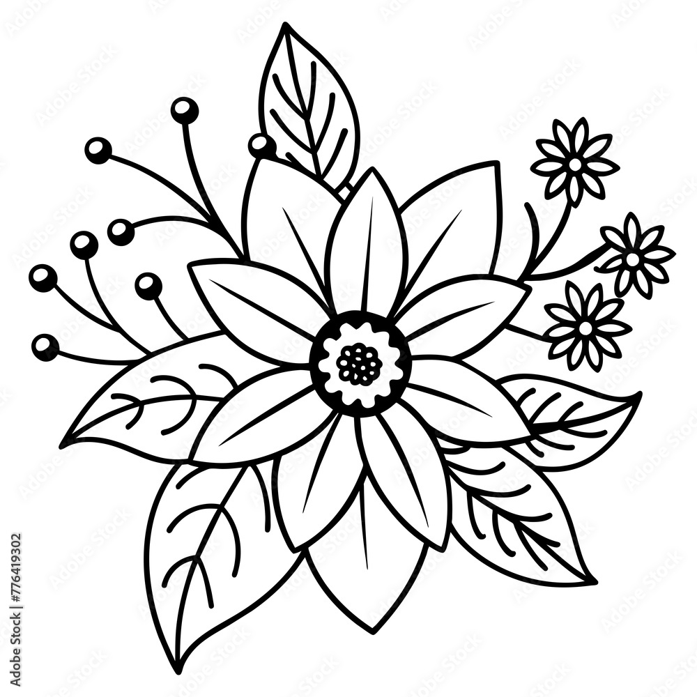 Nature’s Canvas: A Vibrant Vector Illustration of a Colorful Floral Pattern Design Nature’s Canvas: A Vibrant Vector Illustration of a Colorful Floral Pattern Design