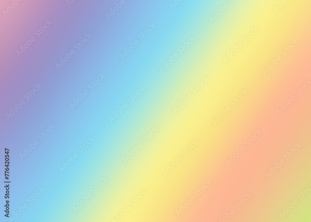 Multicolored background illustration design for portrait. Rainbow colors in pastel tones.