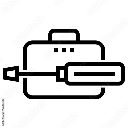 tool kit icon, simple vector design