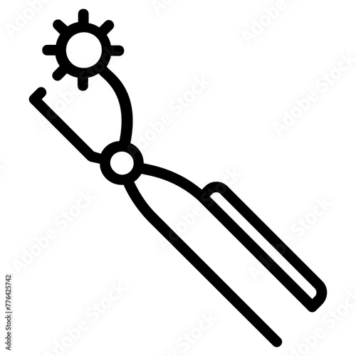puncher pliers icon, simple vector design photo