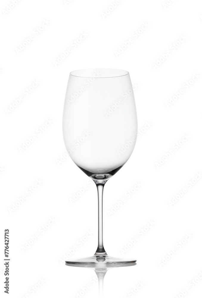 Empty red wine glass isolated on white background Empty red wine glass isolated on white background