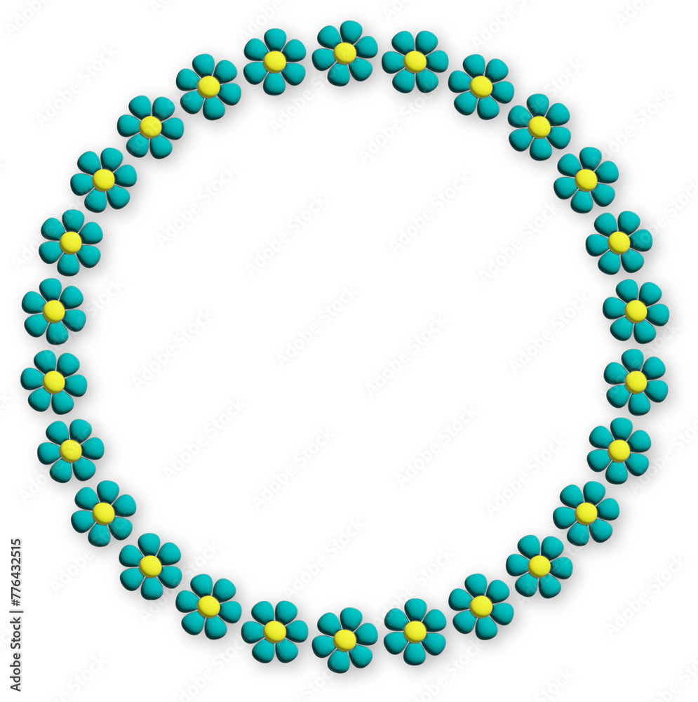 3D Flower Illustrations and Flower Frames 3D Flower Illustrations and Flower Frames