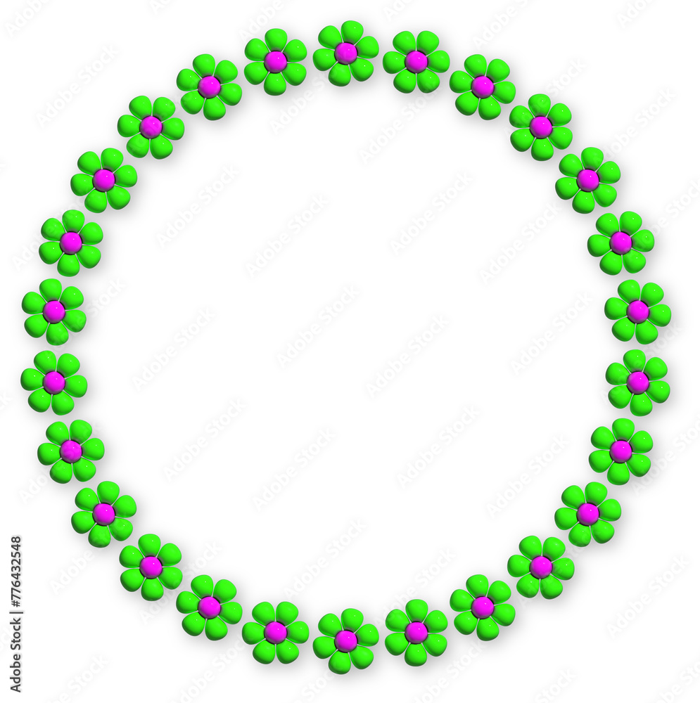 3D Flower Illustrations and Flower Frames 3D Flower Illustrations and Flower Frames