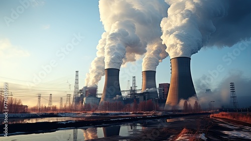 thermal power station, industrial site photo
