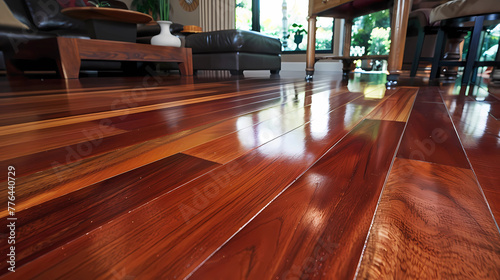 Sapele Flooring - Africa - Hardwood flooring with a reddish-brown color and interlocking grain patterns, similar in appearance to mahogany but more affordable