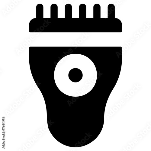 beard trimmer icon, simple vector design