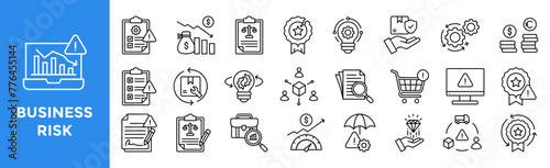 Business Risk icon set