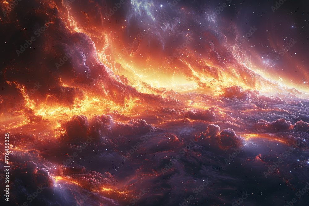 An expedition to the outer edges of the universe, where the fabric of space-time bends and distorts in ways beyond comprehension. Concept of cosmic exploration. Generative Ai. An expedition to the outer edges of the universe, where the fabric of space-time bends and distorts in ways beyond comprehension. Concept of cosmic exploration. Generative Ai.