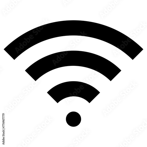wifi signals icon, simple vector design