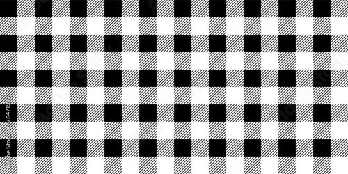 black white tartan seamless pattern