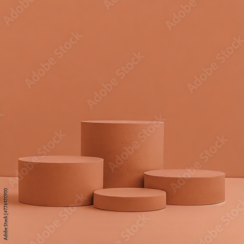 Terra Cotta Product Photography Mockup Platform photo