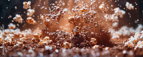 Captivating Cocoa Confetti An Explosive Fusion of Chocolate and Popcorn photo