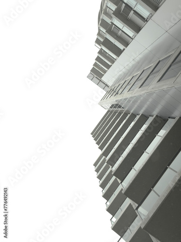 Abstract architectural image - Geometric shapes in apartment