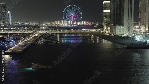 erial Views of Jumeriah Beach Skyline, Dubai, United Arab Emirates photo