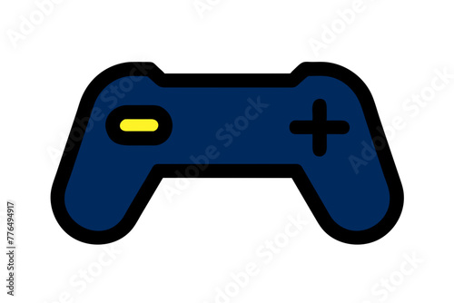 game controller silhouette vector illustration