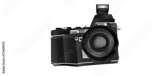 Black and white film camera Transparent Background Images photo