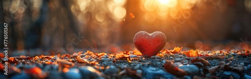 Symbolic Love: Heart-Shaped Sign of Affection and Devotion photo
