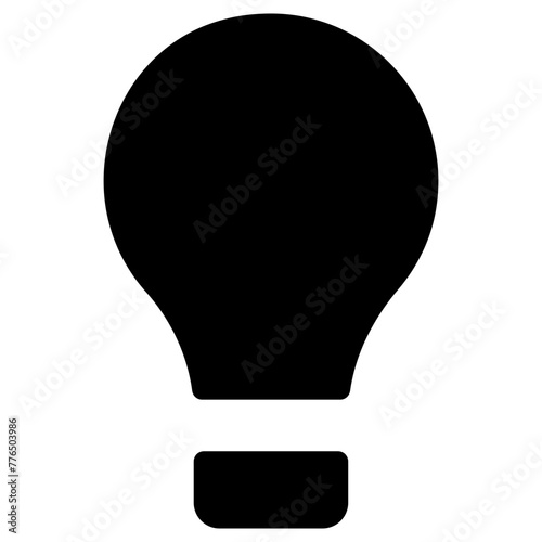 electric bulb icon, simple vector design
