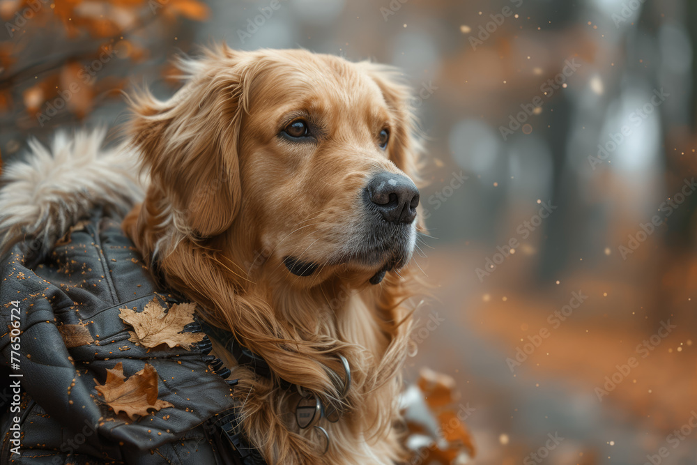 A loyal service dog assisting its owner with mobility challenges, providing invaluable aid and companionship. Concept of independence and assistance. Generative Ai. A loyal service dog assisting its owner with mobility challenges, providing invaluable aid and companionship. Concept of independence and assistance. Generative Ai.