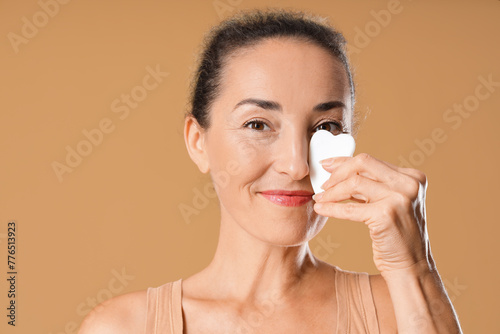 Beautiful mature woman with...