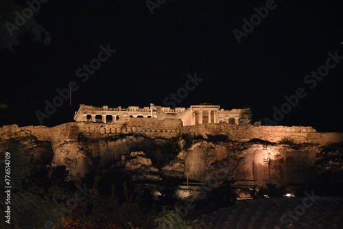 Acropolis of Athens, Night Panorama