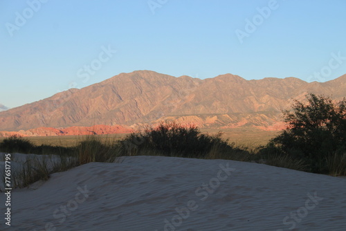 Sand dunes landscape of northwestern Argentina