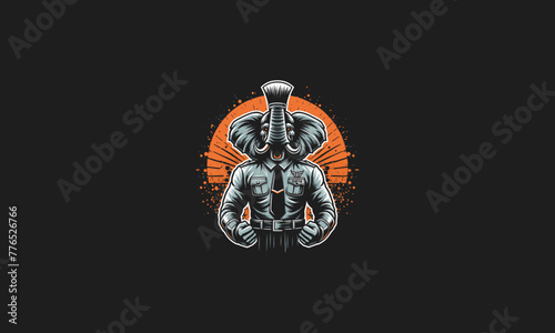 elephant spartan vector illustration artwork design