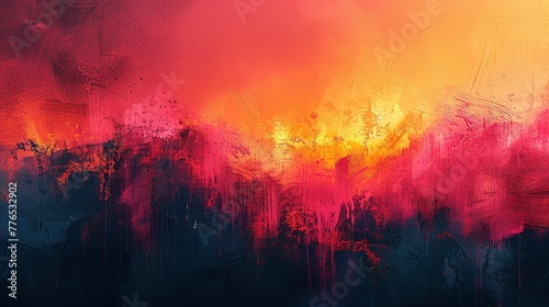 Hand drawn abstract artistic aesthetic oil painting style background
