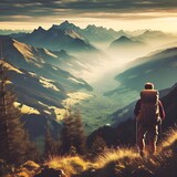 Let's protect nature, the charm of trekking, and beautiful nature as seen from the top of the mountain. Dreaming of a new leap forward, Generative AI