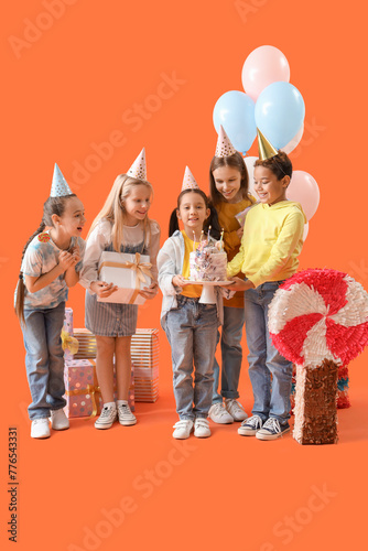 Cute little children in par...