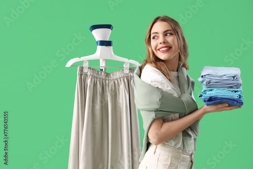 Pretty young woman with mod...