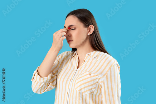 Young woman suffering from ...