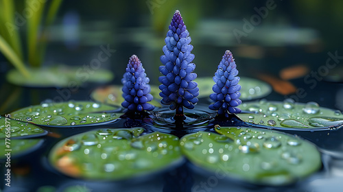 Pickerelweed on the Pond Water photo