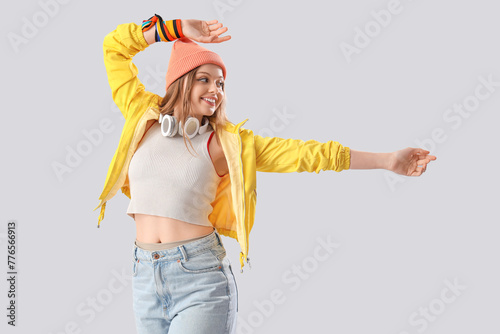 Beautiful young happy woman...