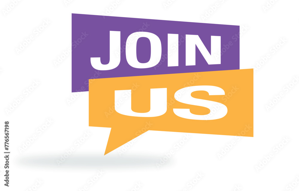 join us button, label, isolated on a white background join us button, label, isolated on a white background