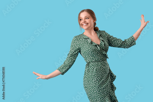 Beautiful young happy woman...