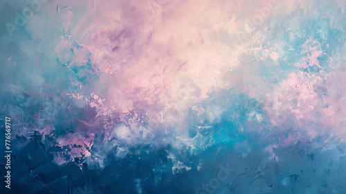 Soft, pastel hues melting into one another, from delicate pinks to serene blues, agnst the stark backdrop of midnight, evoking a sense of tranquility and wonder.