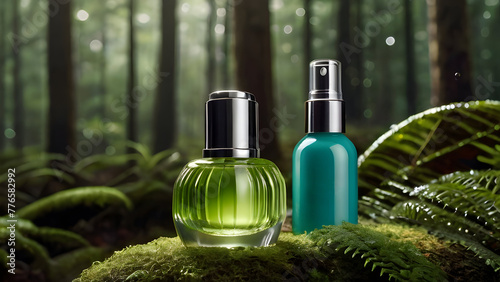 Cosmetics health objects in the nature