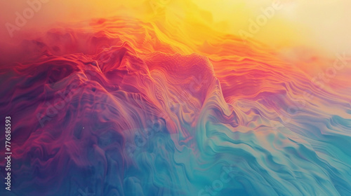 Witness the mesmerizing beauty of a gradient, each color blending seamlessly into the next, their luminosity captured with striking realism by an HD camera.