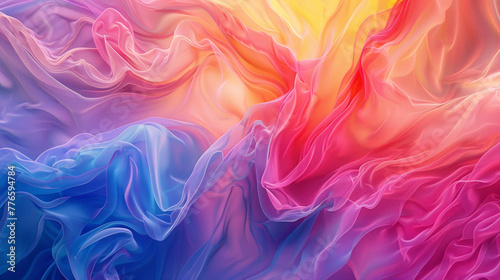 Marvel at the enchanting beauty of a gradient, where colors merge and shift in a captivating dance, their luminosity portrayed with breathtaking realism in high-definition.