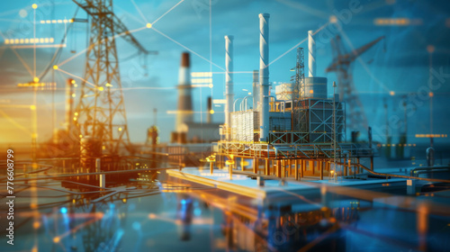 Energy sector executive forecasting demand with 3D data models