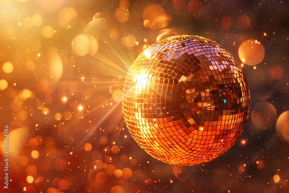 Obraz premium Ballroom sparkle, disco ball dance