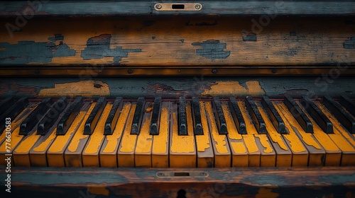Weathered Vintage Piano © VGV