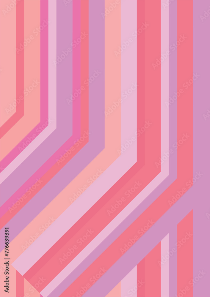 The background image is in pink tones, using shapes to arrange. Composition with gradation used for graphics