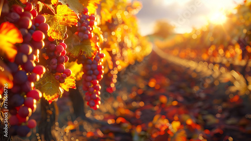 Vineyards ablaze with autumn colors © Be Naturally